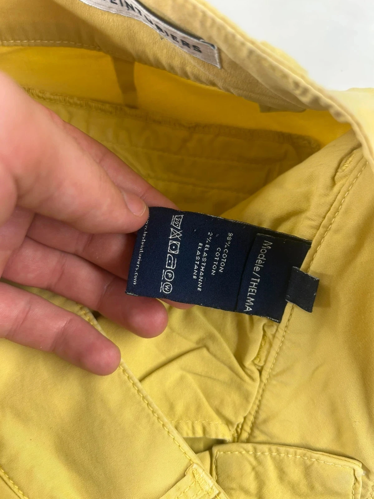 Pantalon Chino skinny geel les teinturiers maat 30 us / 40 fr – photo 11